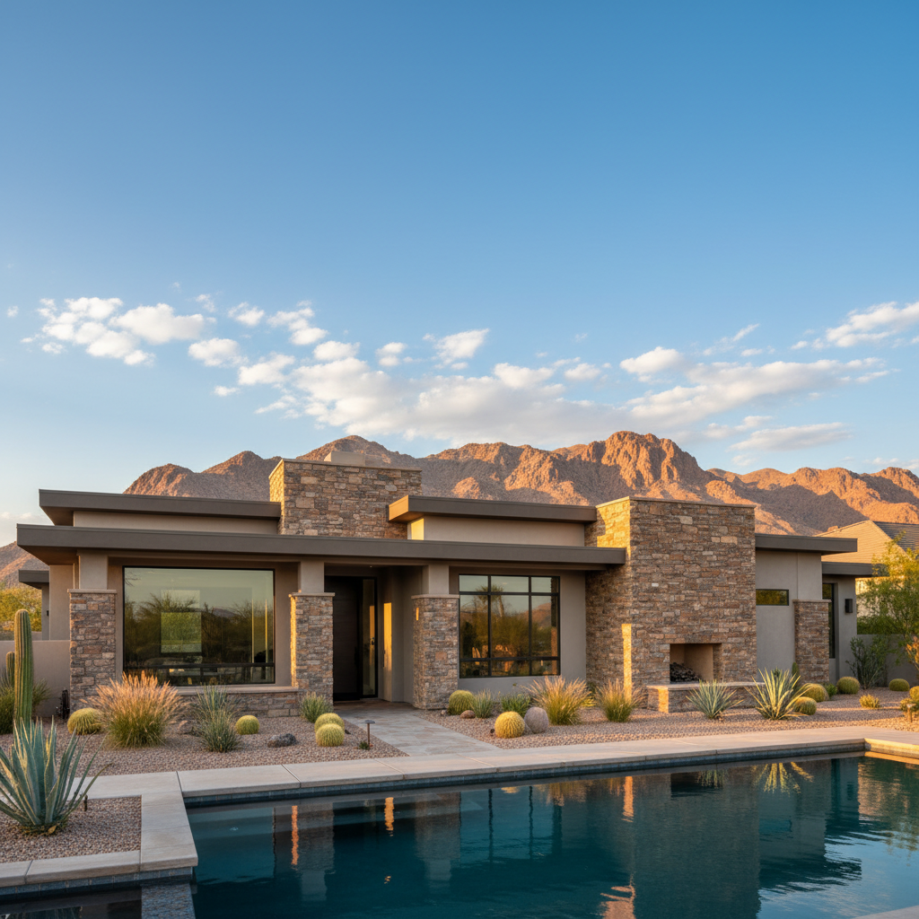 Natural stone floor restoration in North Las Vegas home